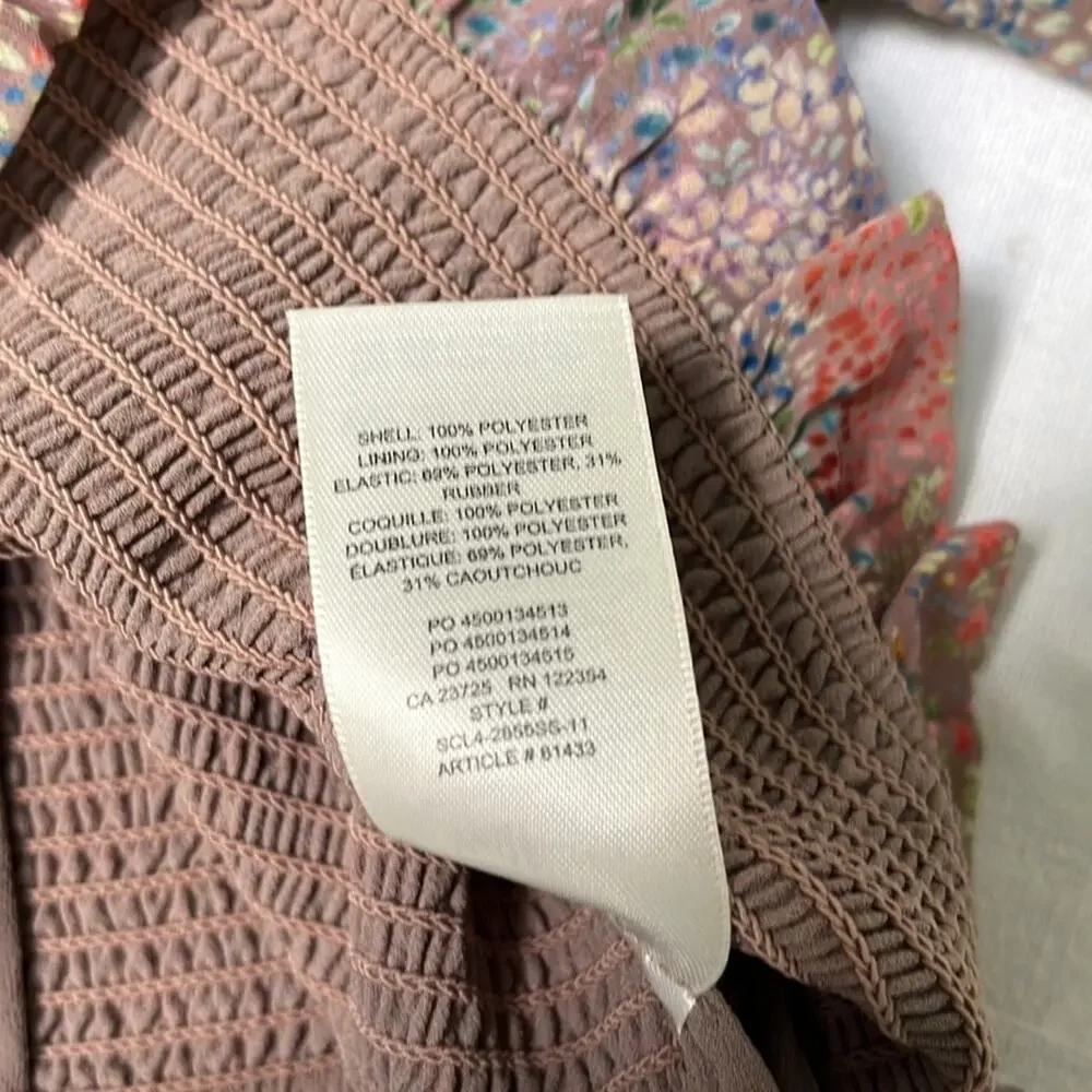 Aritzia Wilfred Tempest Blouse Size 2XS Gray Taupe Multi